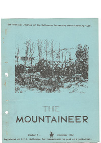 November 1962 Mountaineer