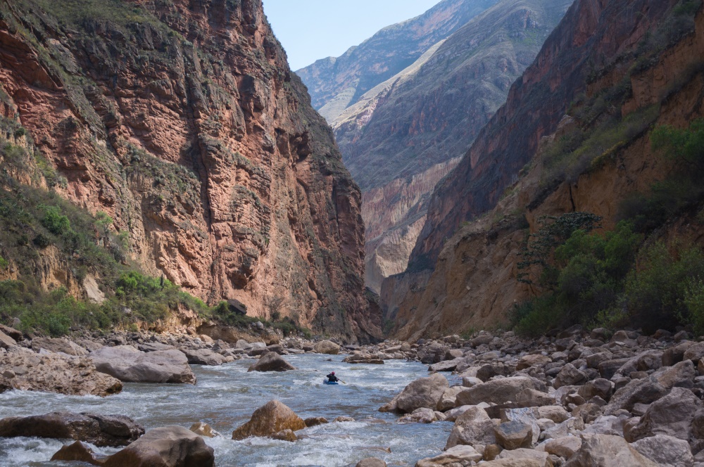 On the upper reaches of the Amazon River by Ben Webb