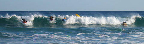 Kayaking at the Beach