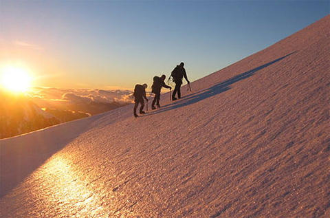 Sunrise on the Marcel Col